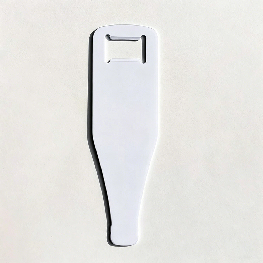 Mini Wine Bottle White Steel Beer Opener-白色不锈钢开瓶器（小酒瓶状）