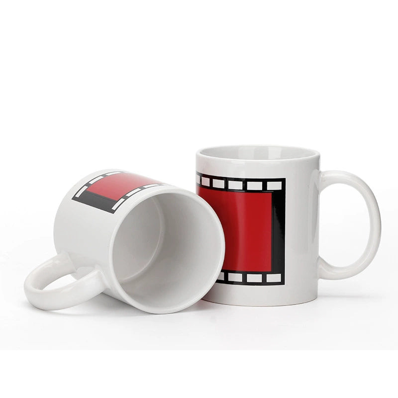 11oz Sublimation Film Design Patch Color Changing Mugs-11oz胶卷局部变色杯
