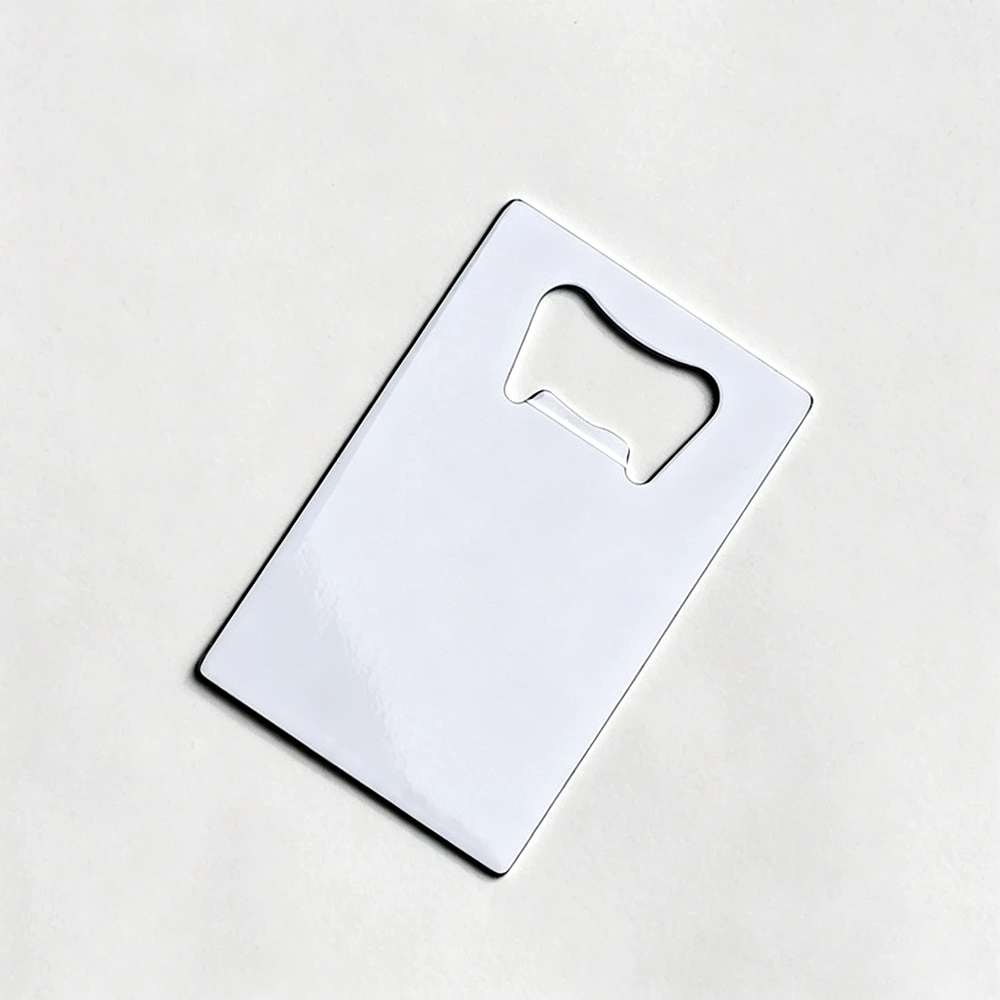 Credit Card Shaped White Stainless Steel Opener-白色不锈钢开瓶器（信用卡状）