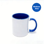 Heat transfer cup 11 oz Interior color painted cup