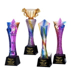 Honor of Crystal Factory Direct Sales Medals and Trophies Crystal Glazed Trophy Custom Crystal Awards-19-19款水晶烤色奖杯