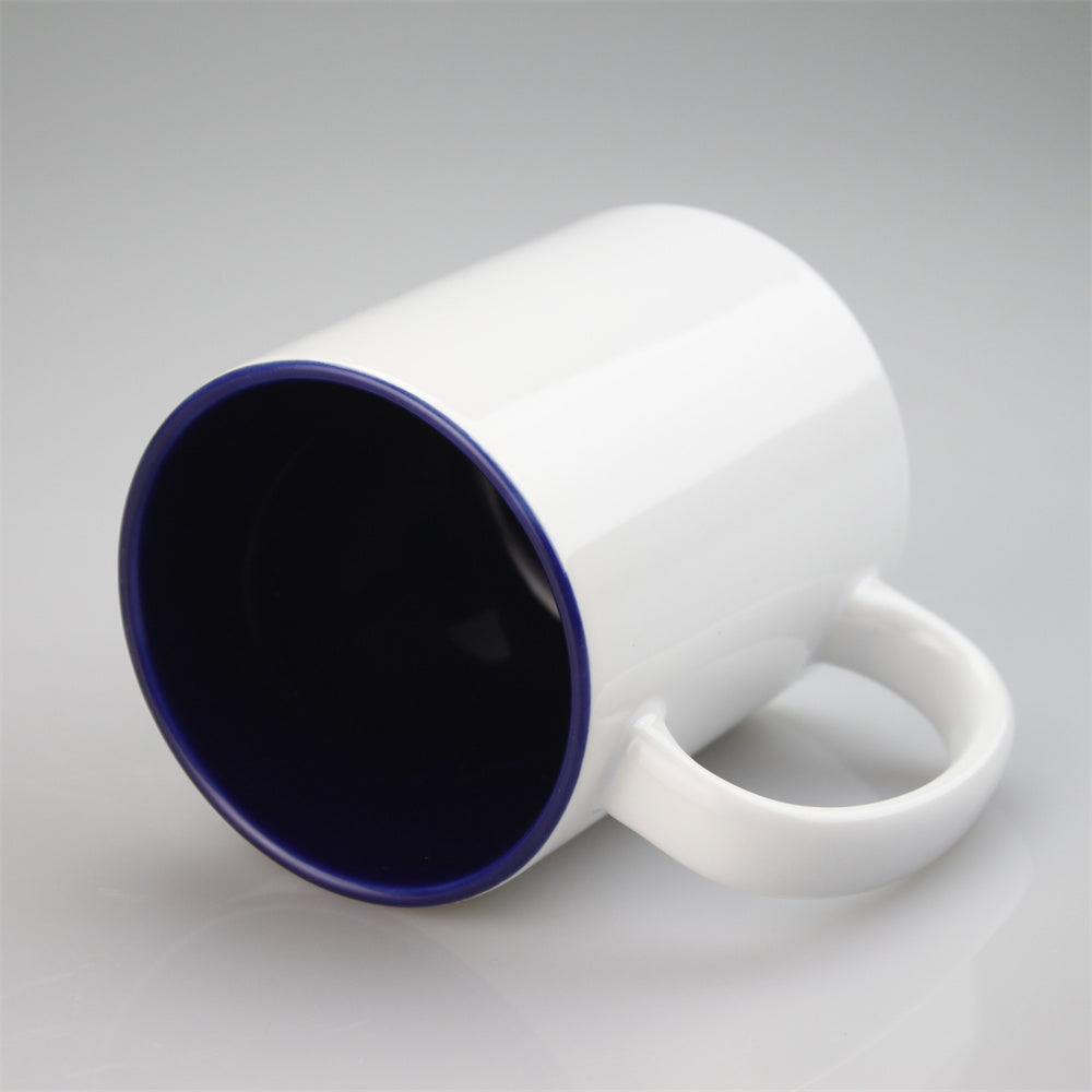 11oz Internal Colored Sublimation mug Printed Customized Logo Ceramic Mug