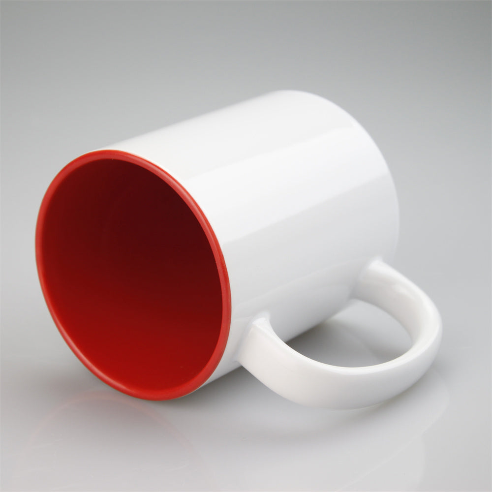 11oz Internal Colored Sublimation mug Printed Customized Logo Ceramic Mug