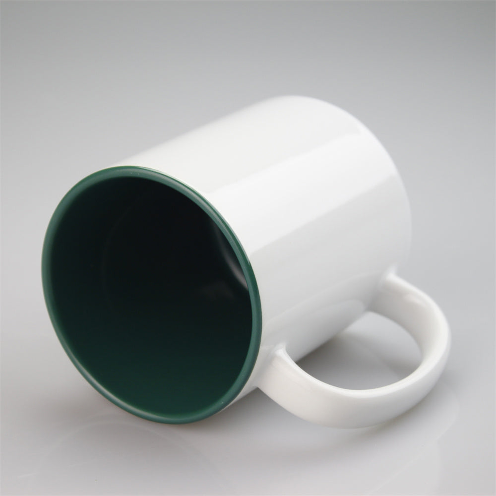 11oz Internal Colored Sublimation mug Printed Customized Logo Ceramic Mug