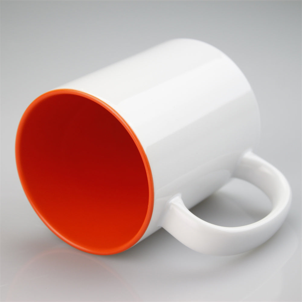 11oz Internal Colored Sublimation mug Printed Customized Logo Ceramic Mug