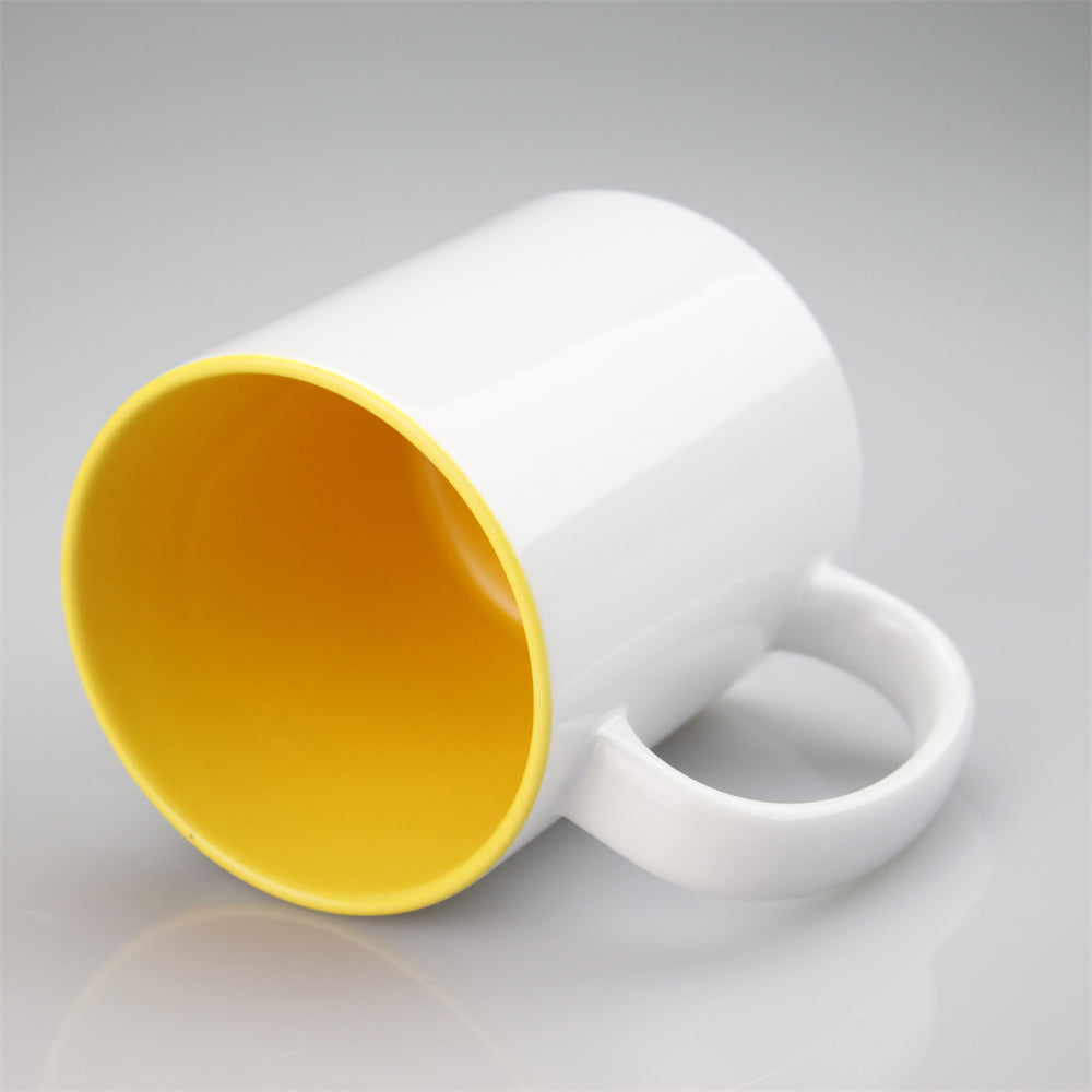 11oz Internal Colored Sublimation mug Printed Customized Logo Ceramic Mug