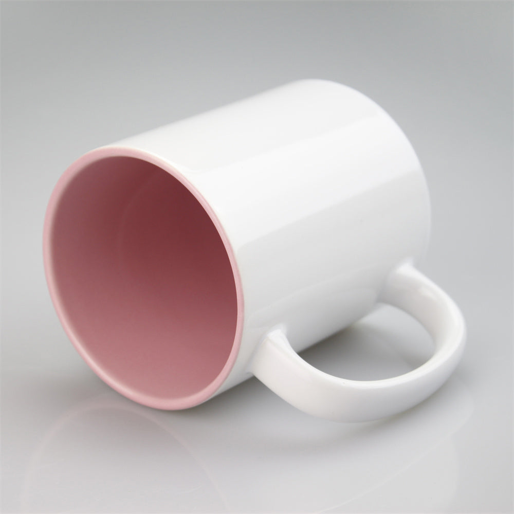 11oz Internal Colored Sublimation mug Printed Customized Logo Ceramic Mug