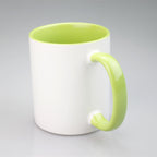 11oz 2 Tones Glazed Ceramic Mug Sublimation Printed Customized Logo