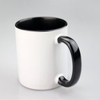 11oz 2 Tones Glazed Ceramic Mug Sublimation Printed Customized Logo