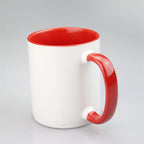 11oz 2 Tones Glazed Ceramic Mug Sublimation Printed Customized Logo