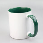 11oz 2 Tones Glazed Ceramic Mug Sublimation Printed Customized Logo