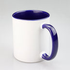 11oz 2 Tones Glazed Ceramic Mug Sublimation Printed Customized Logo