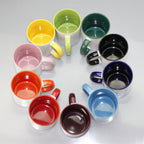 11oz 2 Tones Glazed Ceramic Mug Sublimation Printed Customized Logo