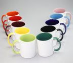 11oz 2 Tones Glazed Ceramic Mug Sublimation Printed Customized Logo