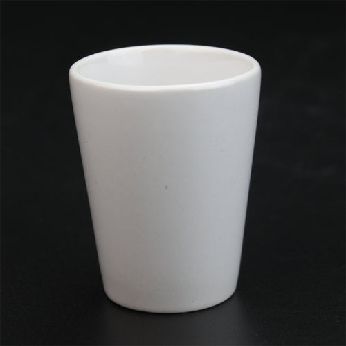 1.5oz Conical Ceramic Cup White Color Custom Printing Ceramic Shot Glasses