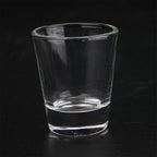 1.5oz transparent White Cup Sublimation Heat Transfer Glass Cup