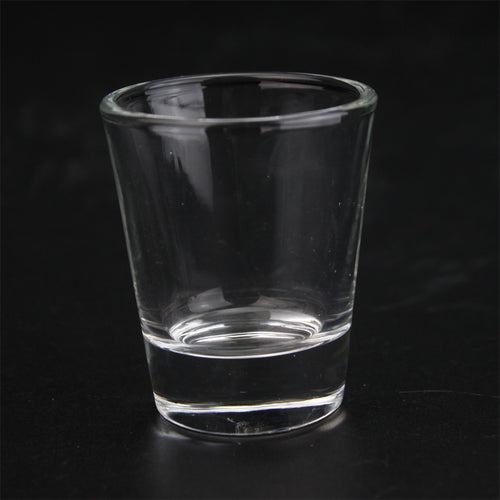 1.5oz transparent White Cup Sublimation Heat Transfer Glass Cup