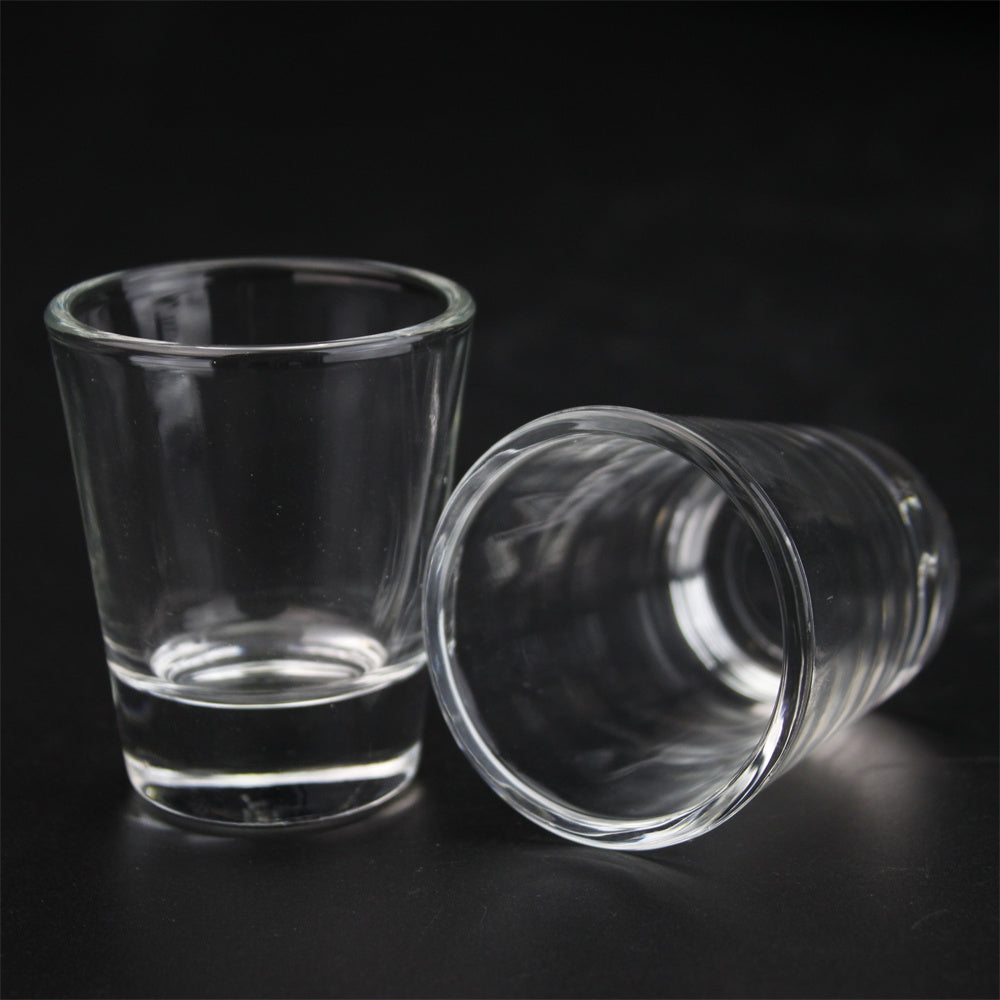 1.5oz transparent White Cup Sublimation Heat Transfer Glass Cup