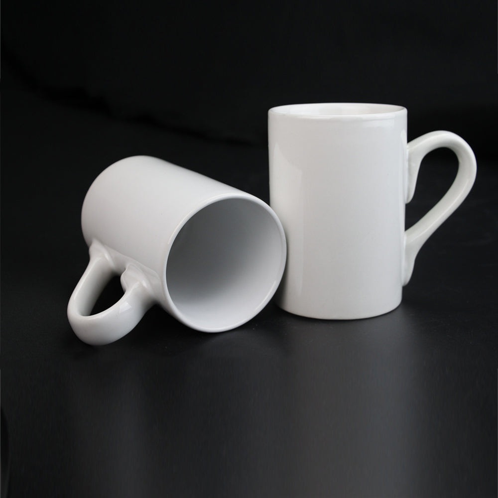10 oz straight cup Ceramic Gift Mugs Heat-Transfer Sublimation Cup