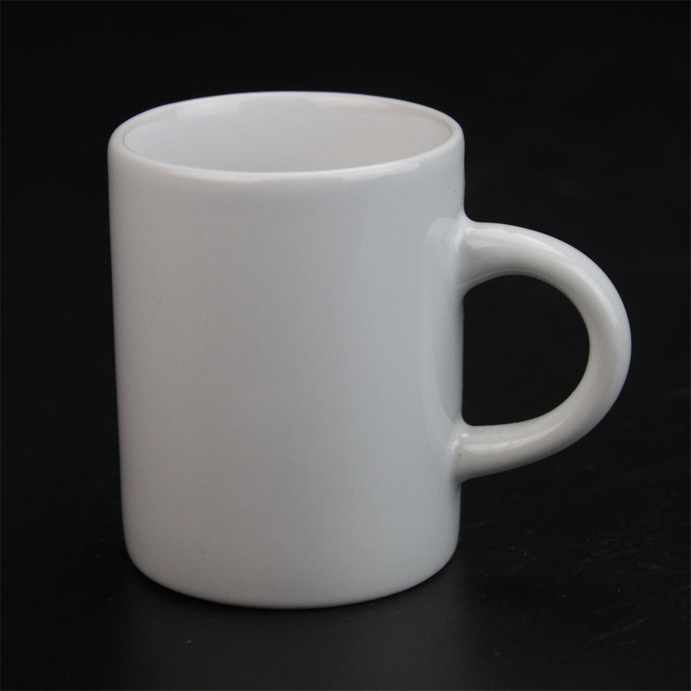 3oz White Ceramic cup Custom Logo Designs Heat Transfer Blank for Cup Usage