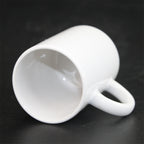 3oz White Ceramic cup Custom Logo Designs Heat Transfer Blank for Cup Usage