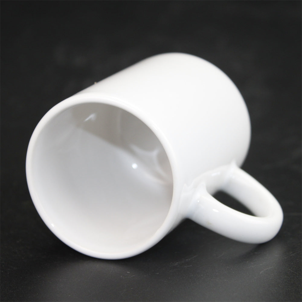 3oz White Ceramic cup Custom Logo Designs Heat Transfer Blank for Cup Usage