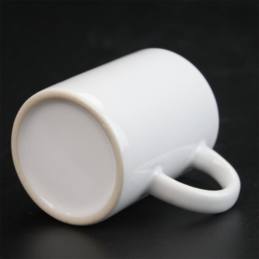 3oz White Ceramic cup Custom Logo Designs Heat Transfer Blank for Cup Usage