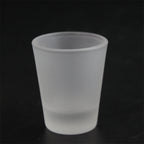 1.5oz Frosted White Cup Sublimation Heat Transfer Glass Cup