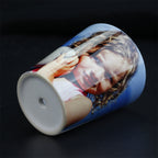 1.5oz Conical Ceramic Cup White Color Custom Printing Ceramic Shot Glasses