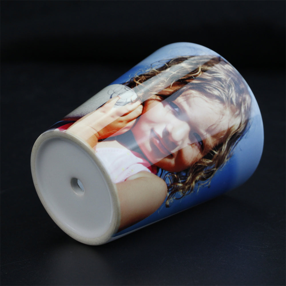 1.5oz Conical Ceramic Cup White Color Custom Printing Ceramic Shot Glasses