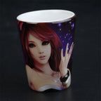 1.5oz Conical Ceramic Cup White Color Custom Printing Ceramic Shot Glasses
