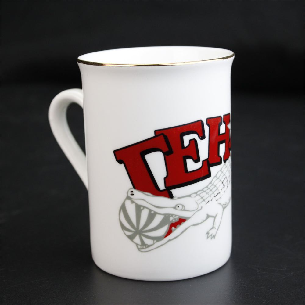 High-Quality 10 oz Gold Rim Reflective Cup Heat-Transfer Sublimation Ceramic Mugs