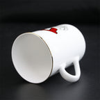 High-Quality 10 oz Gold Rim Reflective Cup Heat-Transfer Sublimation Ceramic Mugs