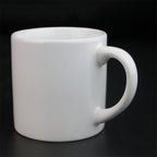 6oz White Ceramic cup Custom Logo Designs Heat Transfer Blank for Cup Usage