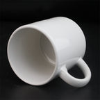 6oz White Ceramic cup Custom Logo Designs Heat Transfer Blank for Cup Usage