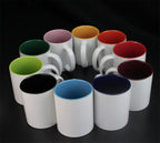 11oz Internal Colored Sublimation mug Printed Customized Logo Ceramic Mug