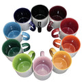 11oz 2 Tones Glazed Ceramic Mug Sublimation Printed Customized Logo