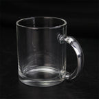 11oz transparent White Cup Sublimation Heat Transfer Glass Cup