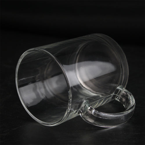 11oz transparent White Cup Sublimation Heat Transfer Glass Cup