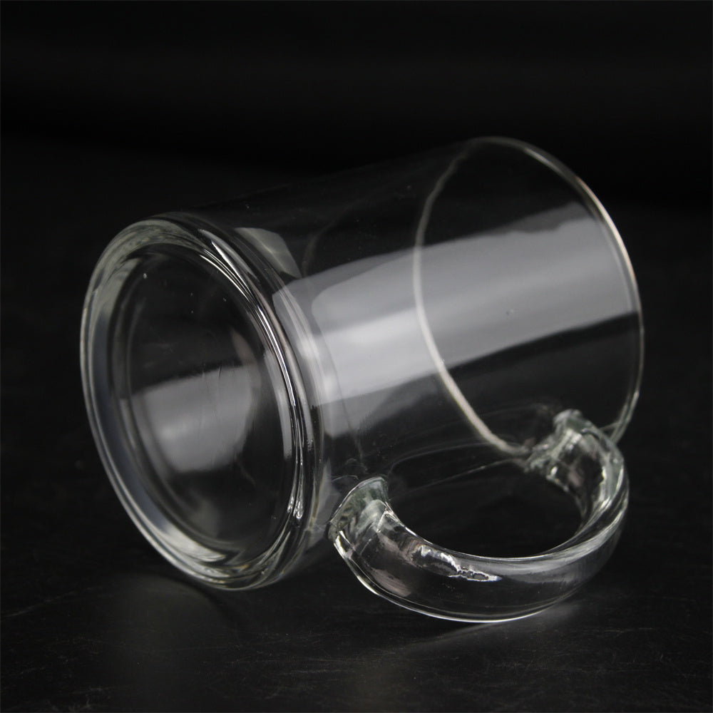 11oz transparent White Cup Sublimation Heat Transfer Glass Cup