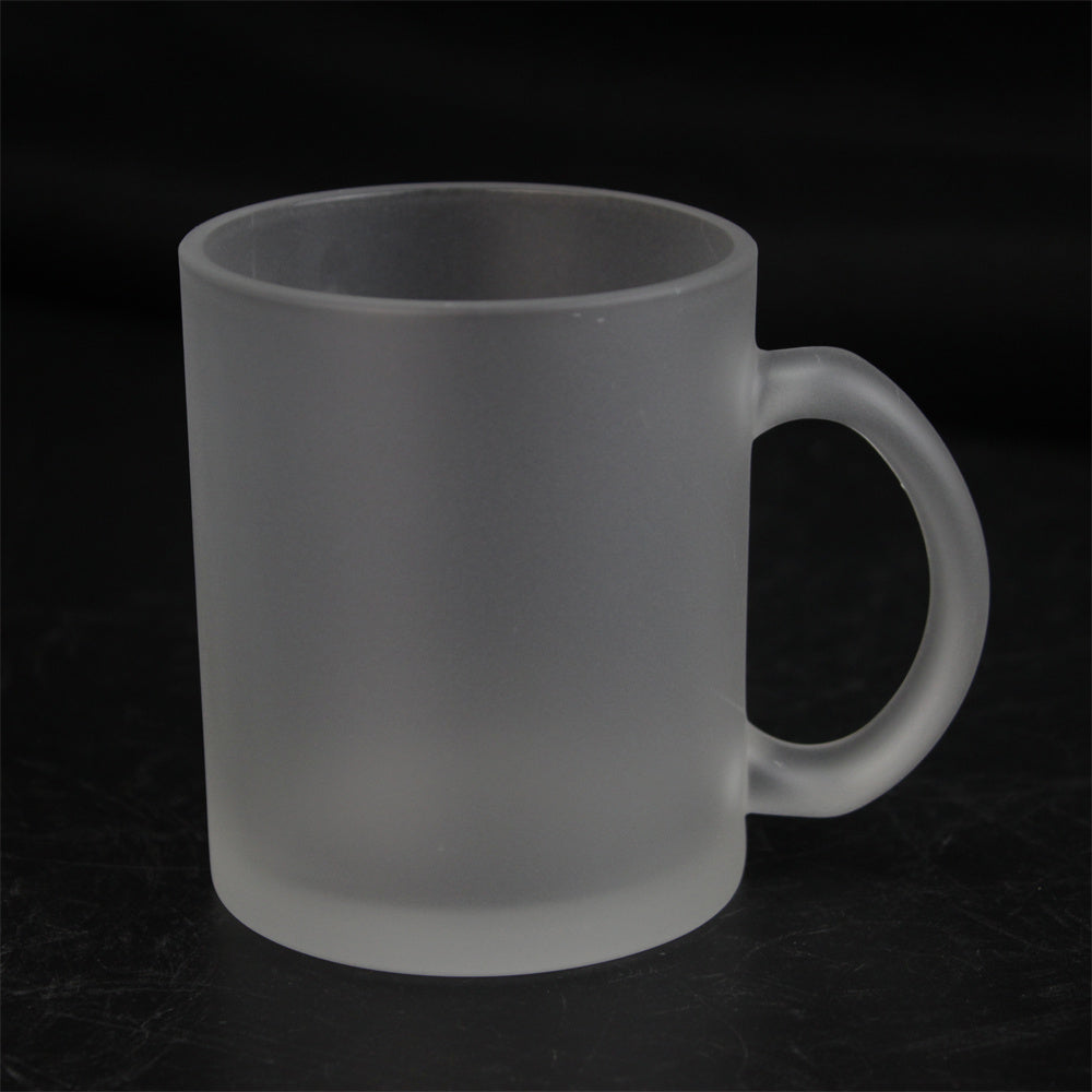11oz Frosted Glass cup Sublimation Glasses Mug Customized Printing