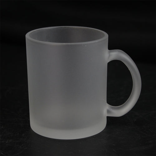 11oz Frosted Glass cup Sublimation Glasses Mug Customized Printing