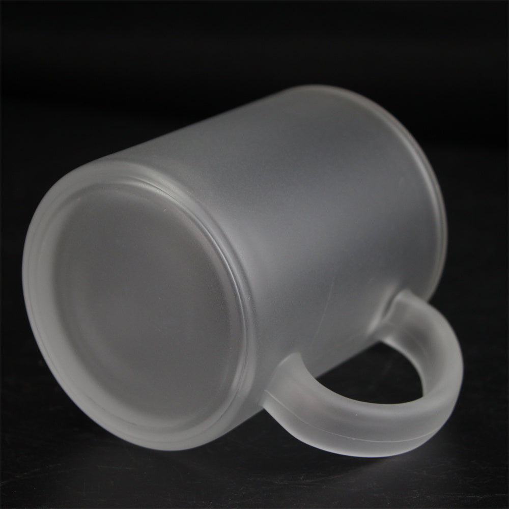 11oz Frosted Glass cup Sublimation Glasses Mug Customized Printing