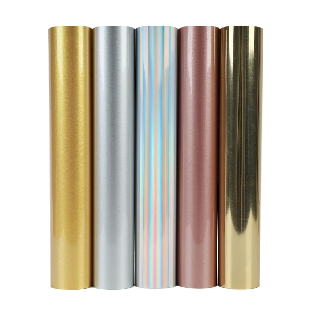 High-Temperature PU Soft Metal Heat Transfer Vinyl Easyweed Htv Transfers-PU-B系列刻字膜