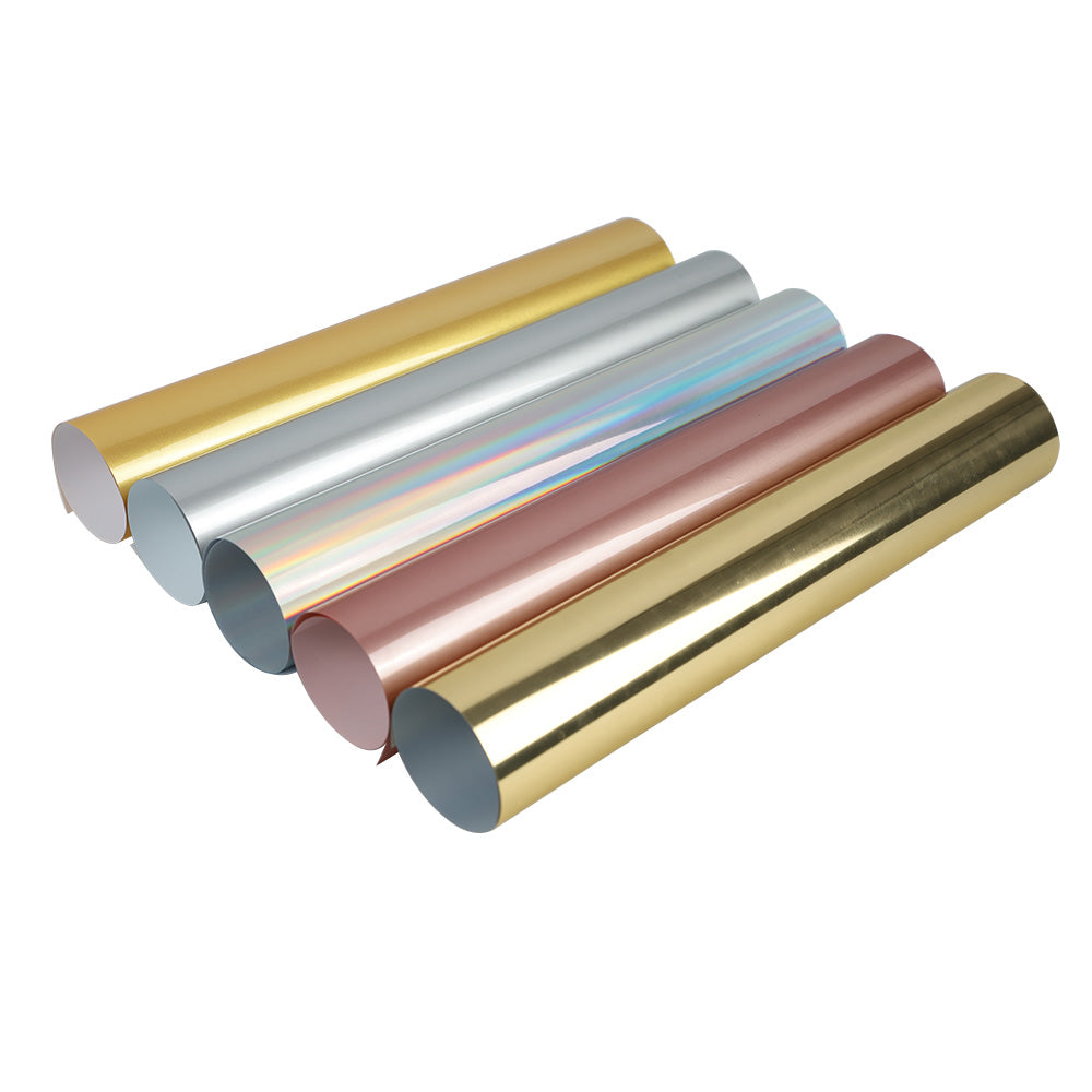 High-Temperature PU Soft Metal Heat Transfer Vinyl Easyweed Htv Transfers-PU-B系列刻字膜