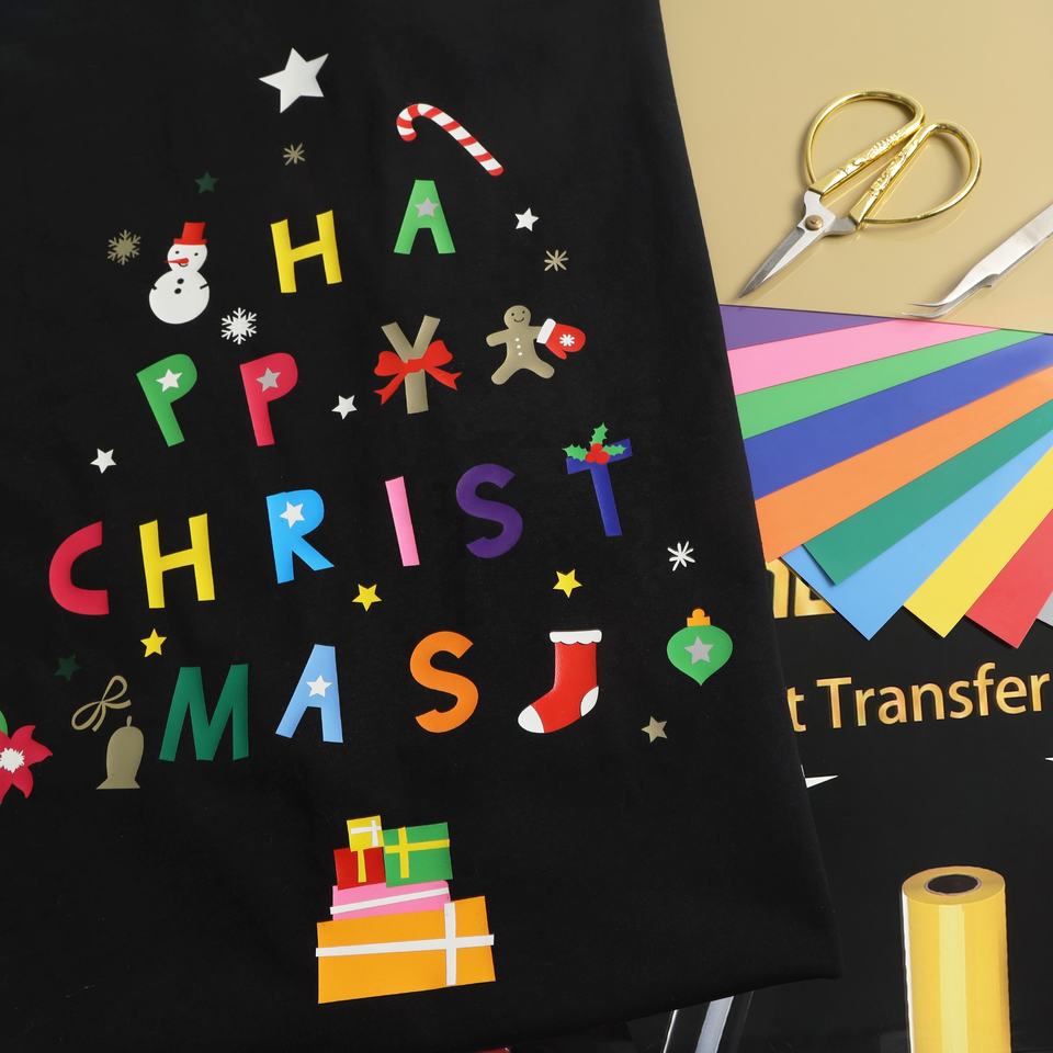 PU Heat Transfer Vinyl Small Rolls Matte Htv Vinyl Printed Matte Heat Transfer Vinyl for Clothing-PU-D系列刻字膜