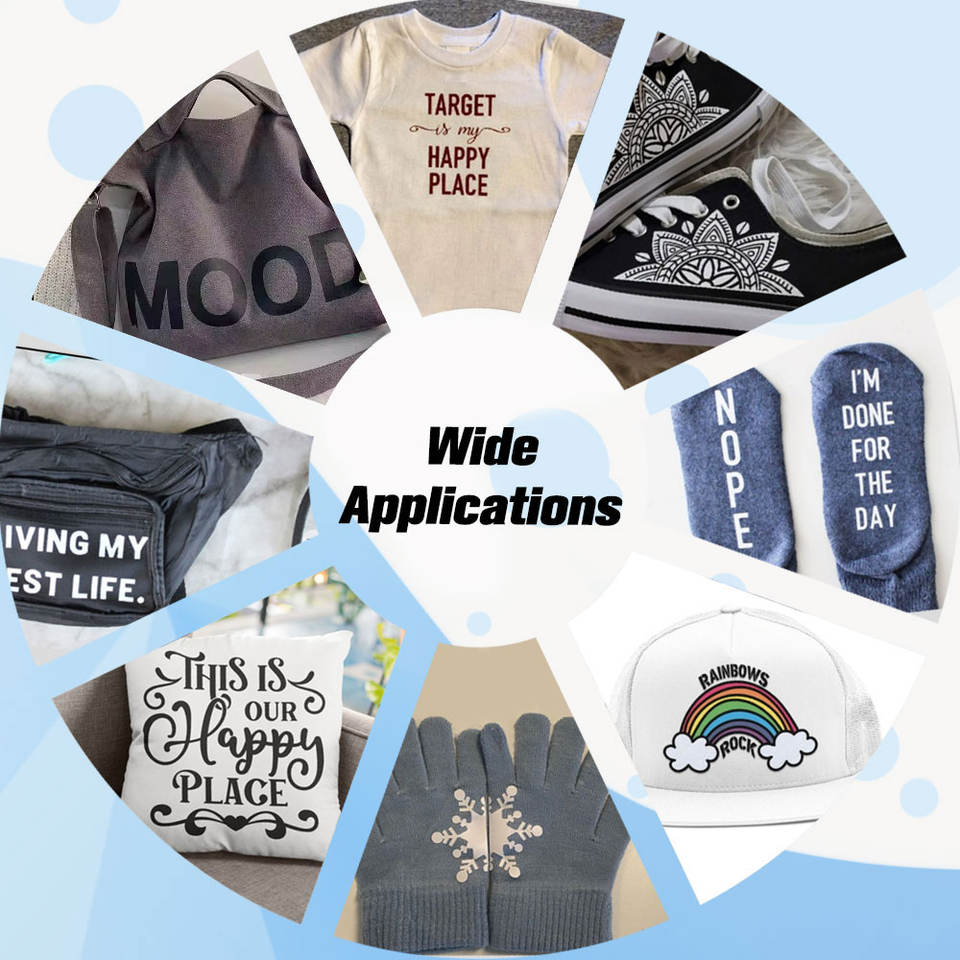 PU Heat Transfer Vinyl Small Rolls Matte Htv Vinyl Printed Matte Heat Transfer Vinyl for Clothing-PU-D系列刻字膜