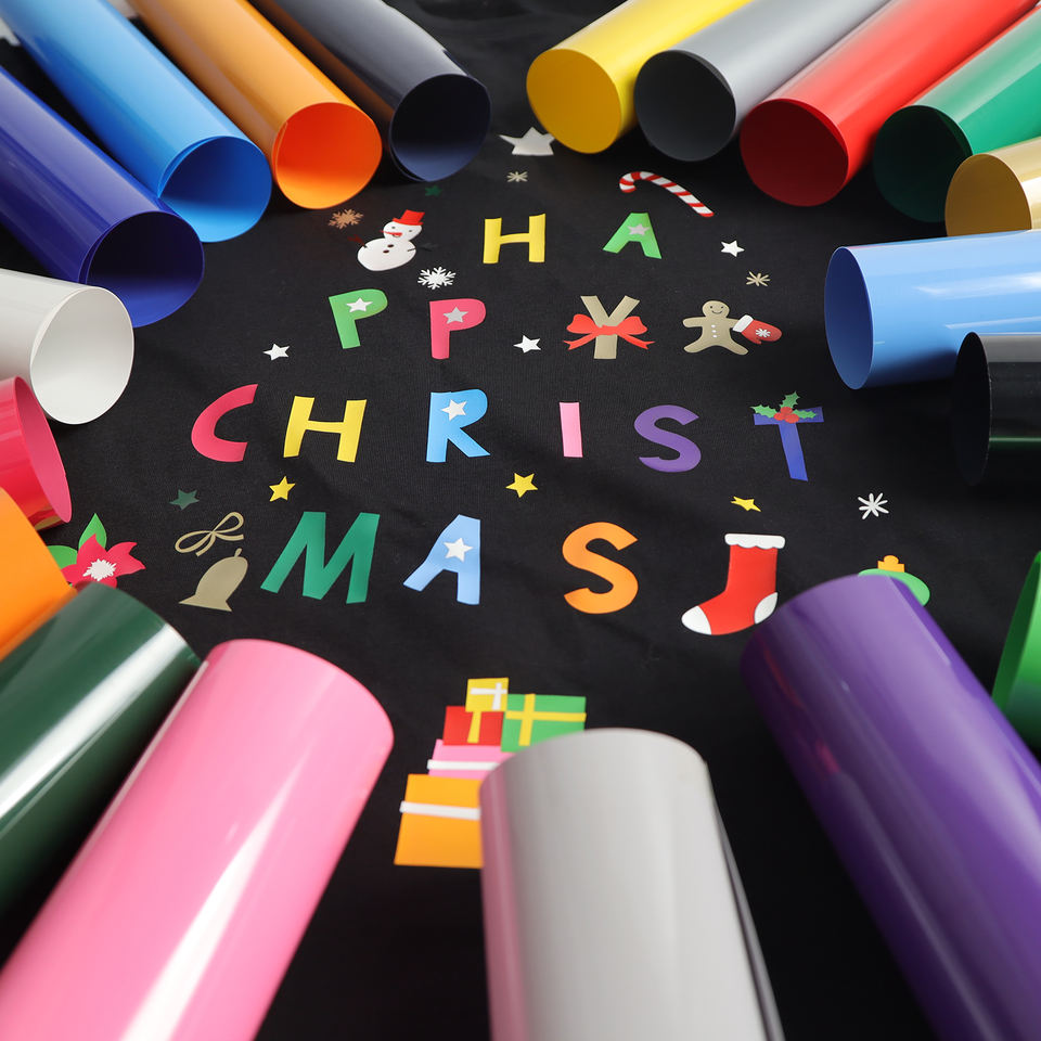 Heat Transfer Vinyl Rolls T-shirt Vinyl Cutting Plotter Heat Press Transfer Film Vinyl Heat Transfer Sports-PVC-K系列刻字膜