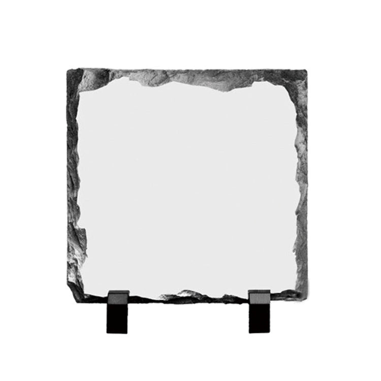 DIY Small Blank Rock Photo Frame Ornament 150*150mm-SH19石画