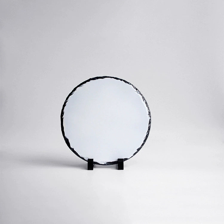 Custom Print Stone Photo Frame Sublimation Blank 200mm Round-SH24圆形石画